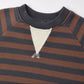 Mulberry Stripe Oversized Crew - Rylee + Cru