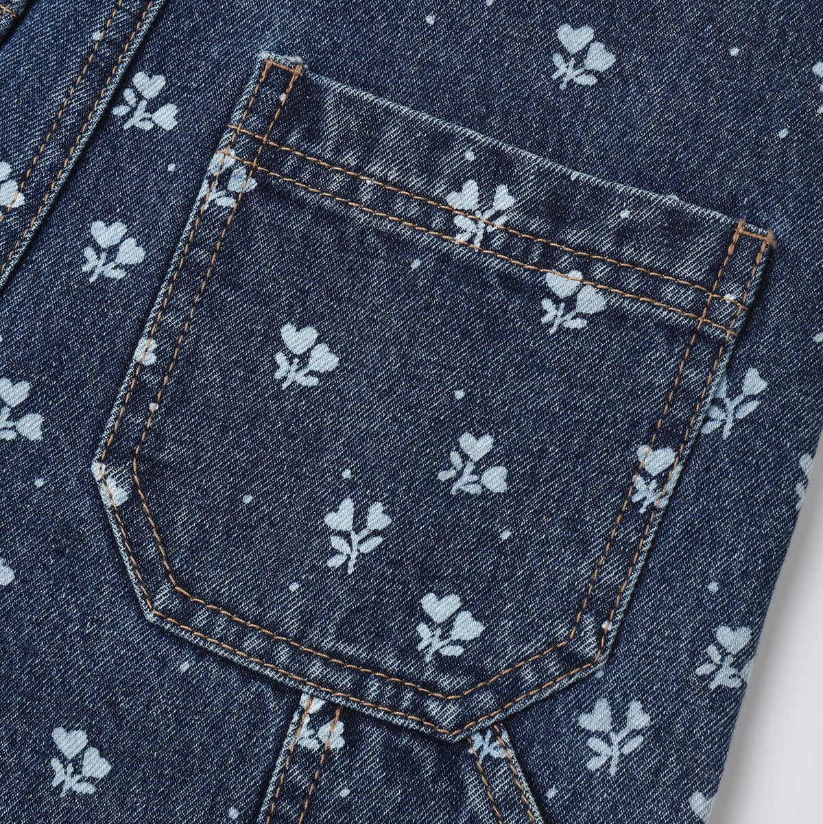 Heart Ditsy Vintage Overall - Rylee & Cru