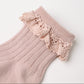 Rosewood & Natural Lace Trim Sock Pack - Rylee + Cru