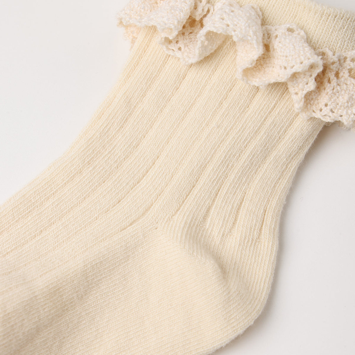Rosewood & Natural Lace Trim Sock Pack - Rylee + Cru