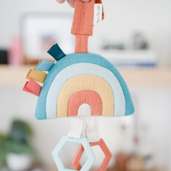Rainbow Jingle Attachable Travel Toy - Itzy Ritzy