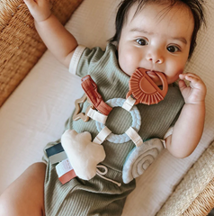 Rainbow Bitzy Busy Teething Ring - Itzy Ritzy