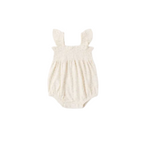 Ditsy Smocked Ruffle Romper - Quincy Mae