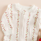 Strawberry Zipper Romper - The Blueberry Hill