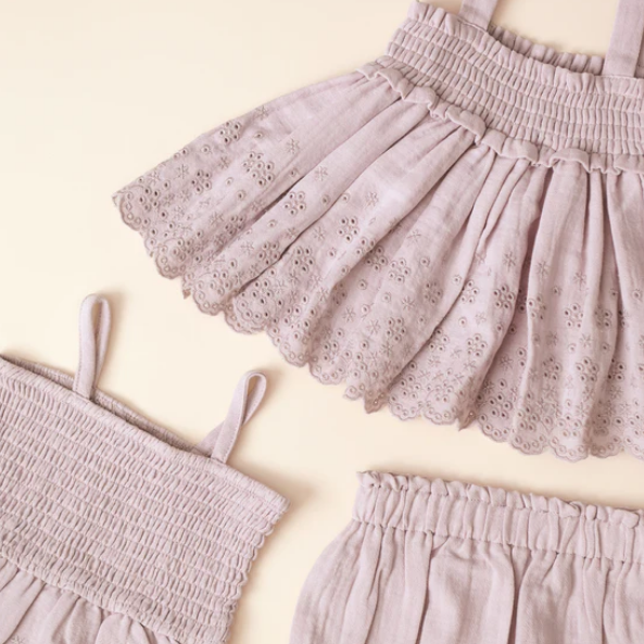 Lavender Mae Smocked Tank + Bloomers - Quincy Mae