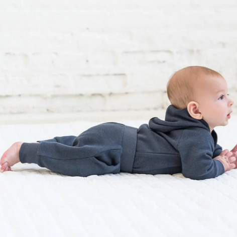 Navy Nelson Waffle Joggers - Kendi