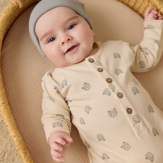 Bears Long Sleeve Jumpsuit - Quincy Mae
