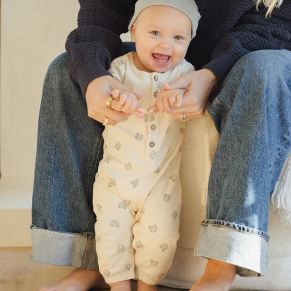 Bears Long Sleeve Jumpsuit - Quincy Mae