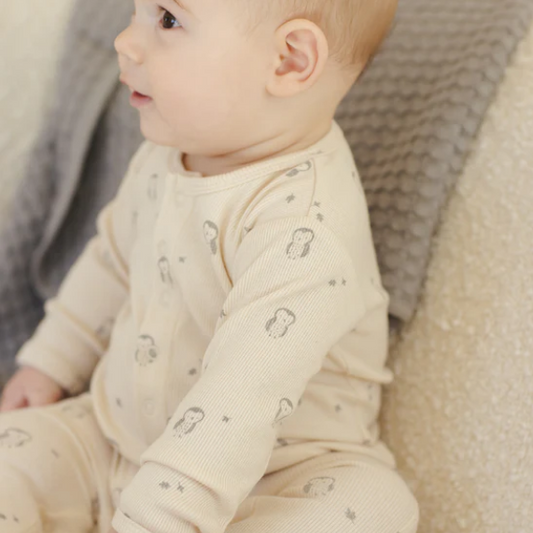 Owls Ribbed Jumpsuit - Quincy Mae