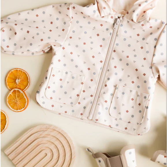 Geo Rain Coat - Quincy Mae