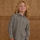 Navy Check Collared Long Sleeve - Rylee + Cru