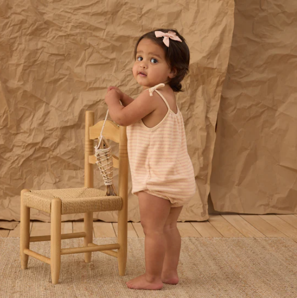 Pink Stripe Nala Romper - Rylee & Cru
