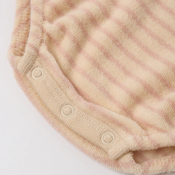 Pink Stripe Nala Romper - Rylee & Cru