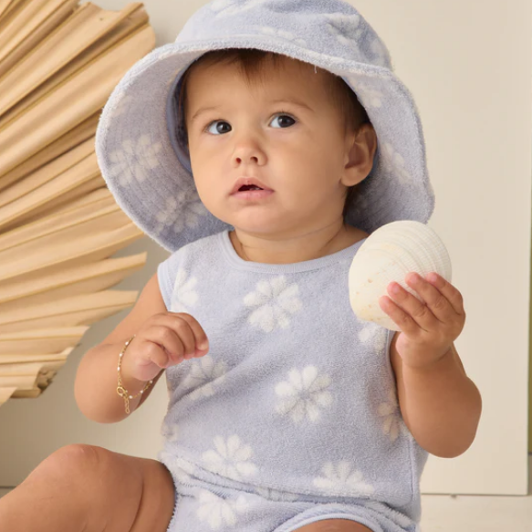 Periwinkle Daisy Cinch Playsuit - Rylee & Cru