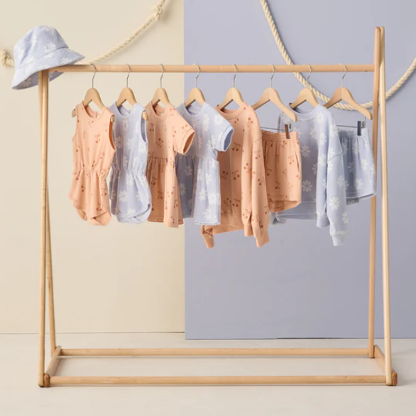 Periwinkle Daisy Cinch Playsuit - Rylee & Cru