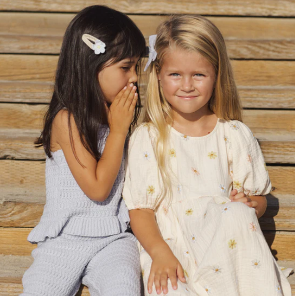 Embriodered Daisy Marley Dress - Rylee & Cru