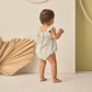 Green Fleur Maya Romper - Rylee & Cru
