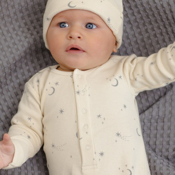 Celestial Ribbed Jumpsuit - Quincy Mae