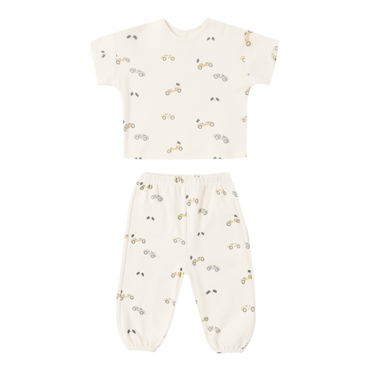 Racecar Jersey Tee + Pant Set - Quincy Mae