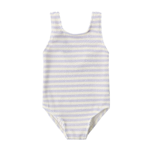 Perwinkle Stripe Moxie One Piece - Rylee & Cru