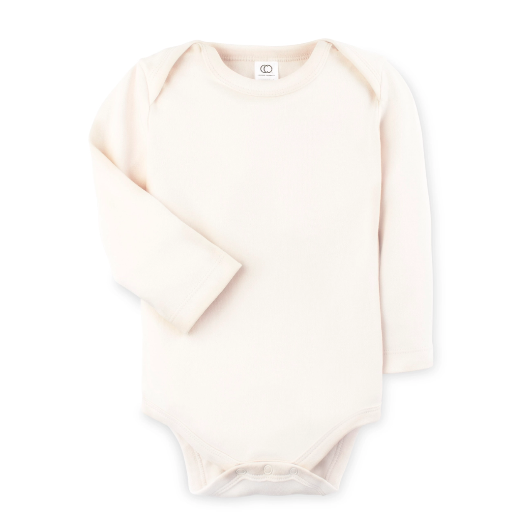 Natural Long Sleeve Bodysuit - Colored Organics