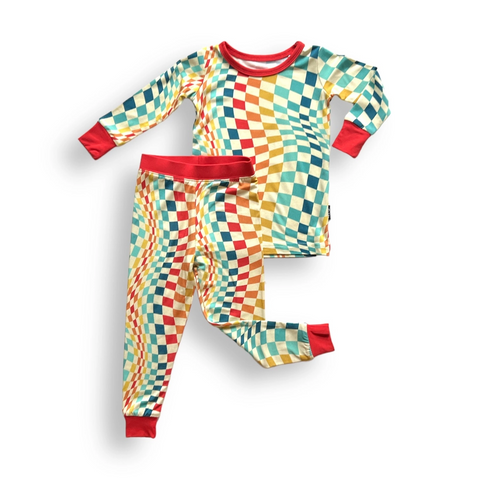 Groovy Check Two Piece Set - Millie + Roo