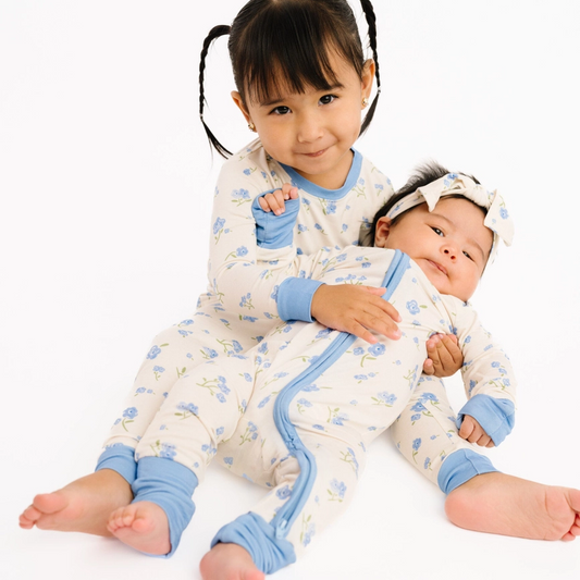 Blue Blooms Sleeper - Little One Shop