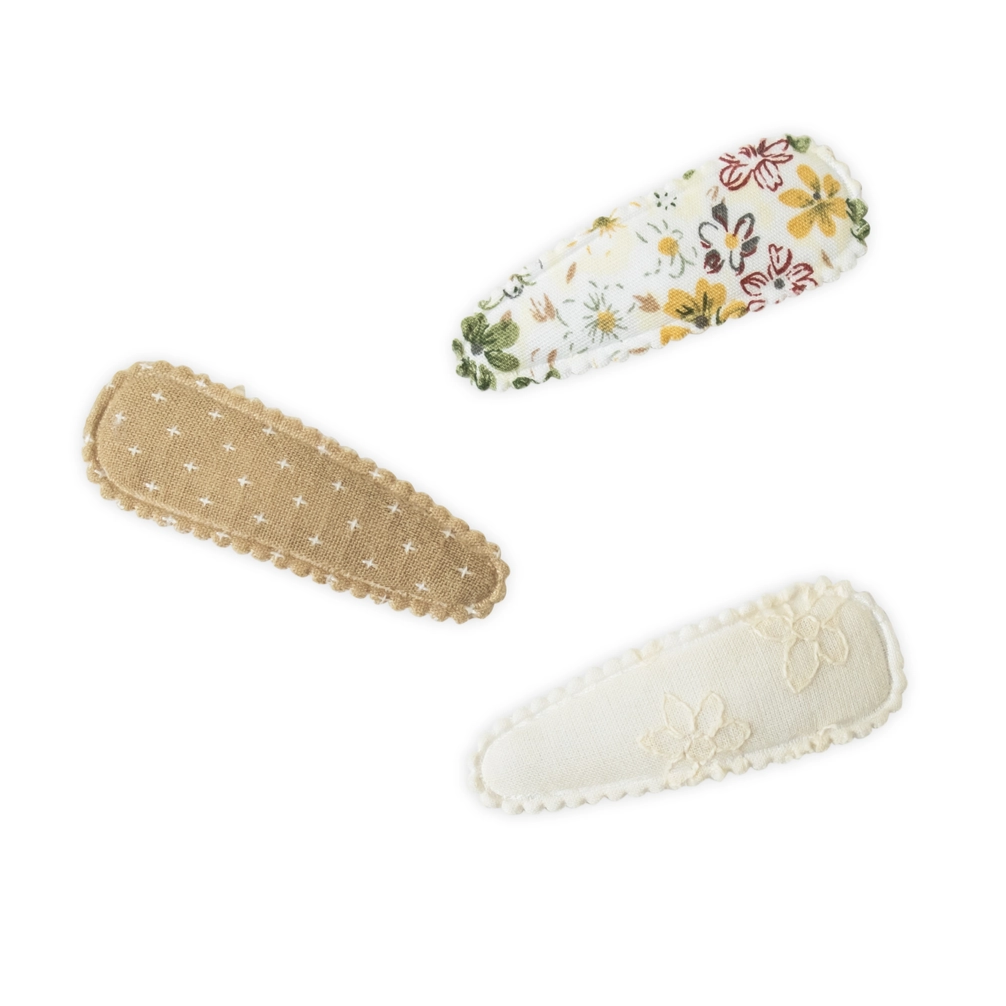 Dainty Floral 3 Pack Hair Clips - Kendi