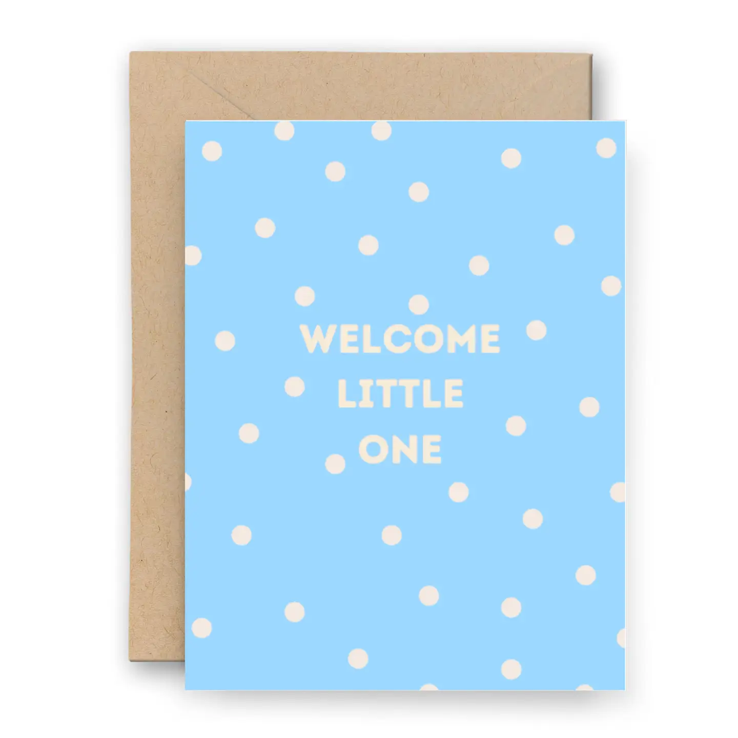 Blue Welcome Baby Card - Little Tomato