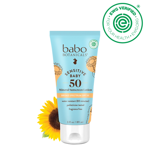 Sensitive Mineral Sunscreen Lotion - Babo Botancials