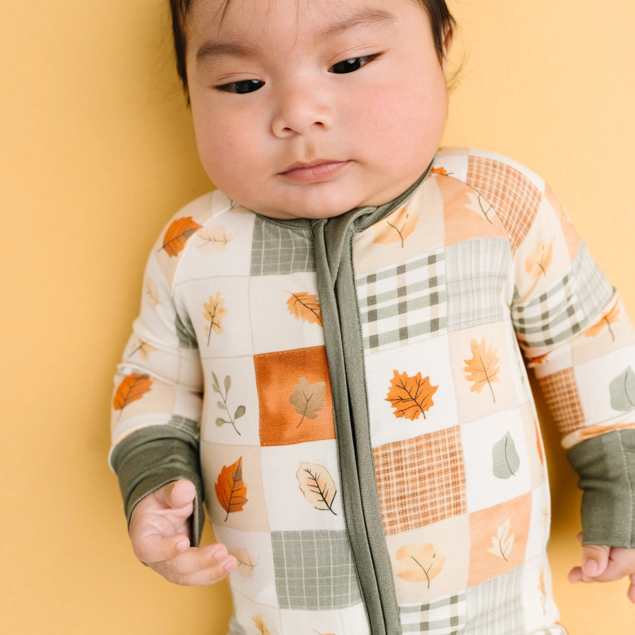 Autumn Patchwork Bamboo Sleeper - Little One Shop
