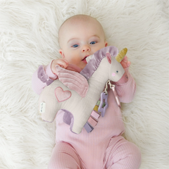 Unicorn Bitzy Bespoke Link & Love Activity Toy - Itzy Ritzy