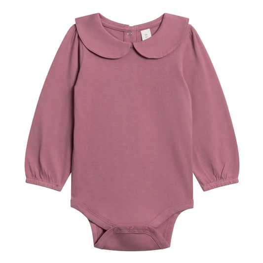 Bloom Peggy Peter Pan Collar Bodysuit - Colored Organics
