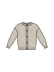 Ivory Fleck Wynne Sweater Cardigan - Colored Organics