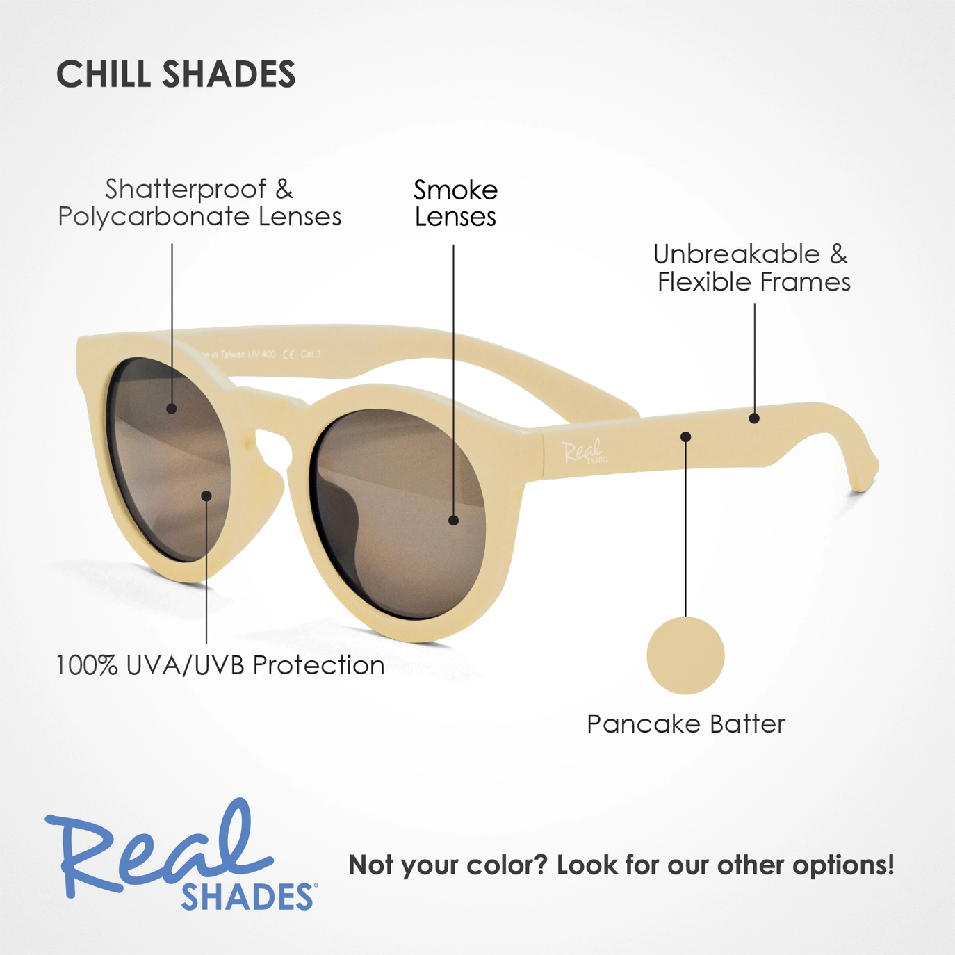 Pancake Batter Chill Sunglasses - Real Shades