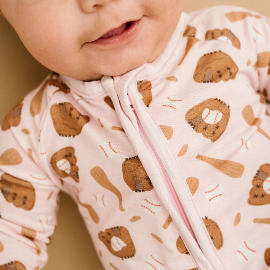 Pink Home Run Convertible Footie - Little One Shop