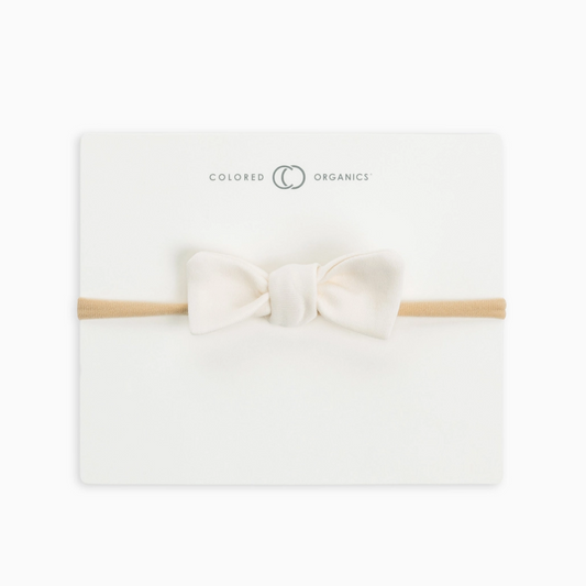 Ivory Dainty Bow - Colored Organics