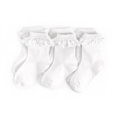 White Lace Midi Socks Pack - Little Stocking Co