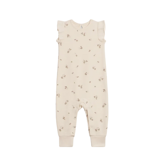 Sylva Floral Maci Waffle Ruffle Romper - Kendi