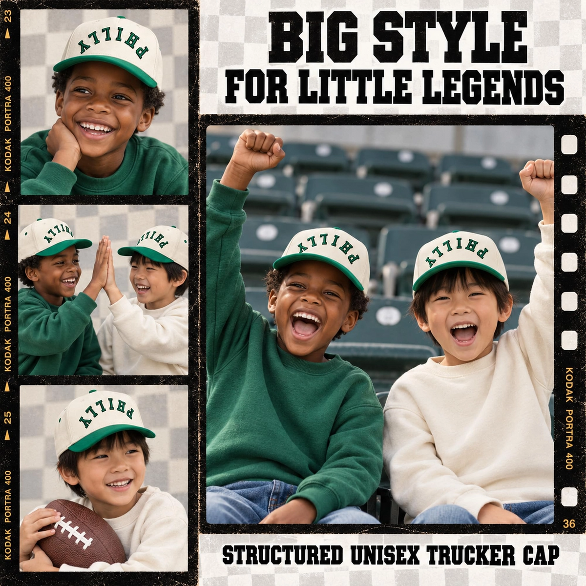 Green Philly Vintage Hat - Funky Junque