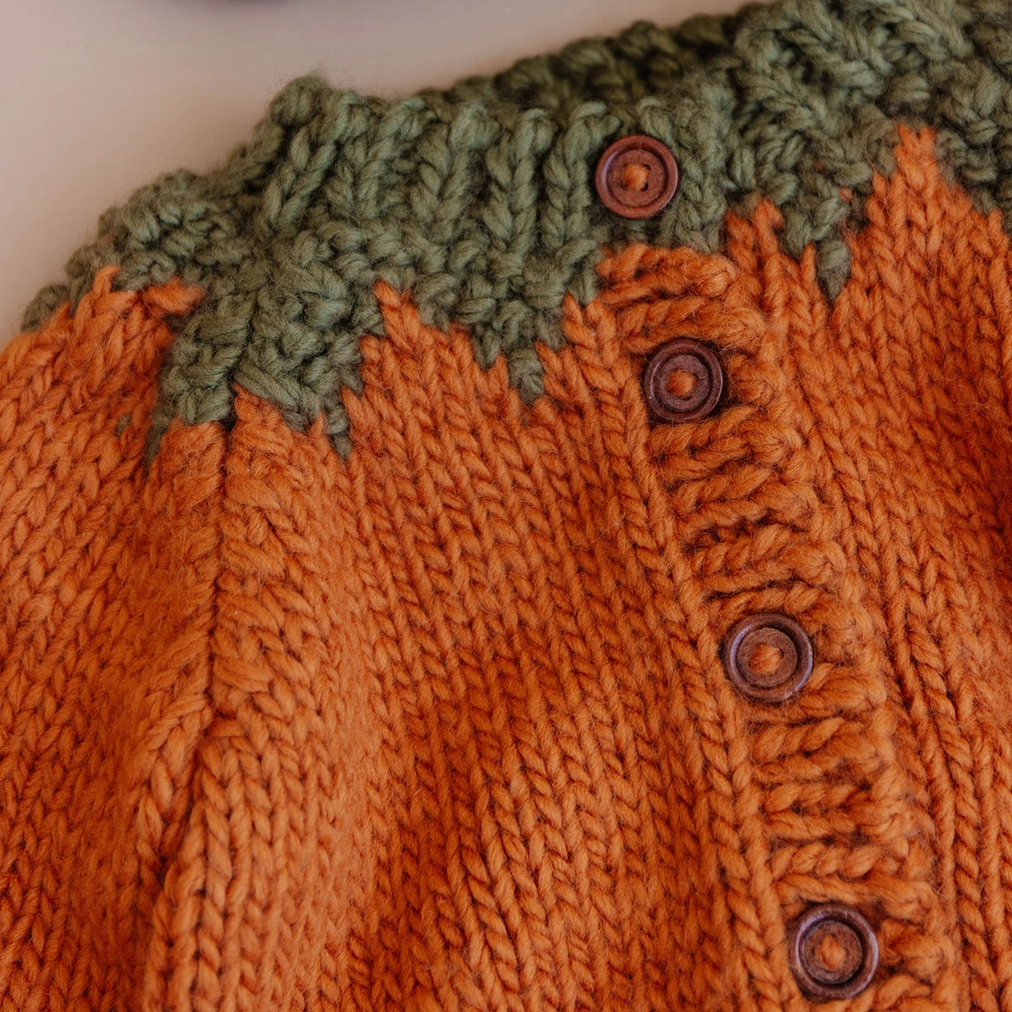 Pumpkin Cardigan - The Blueberry Hill