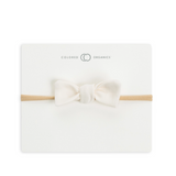 Ivory Muslin Dainty Bow - Colored Organics