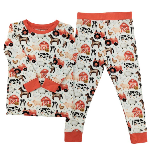 Little Red Barnyard Bamboo Set - Little One Shop