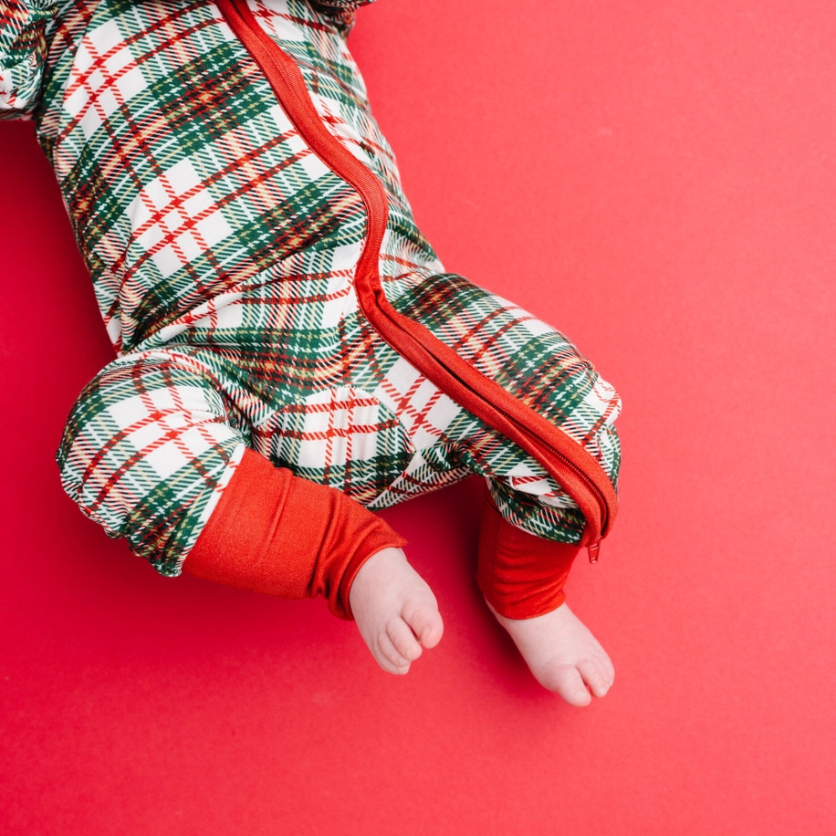 Christmas Plaid Bamboo Sleeper - Little One Shop