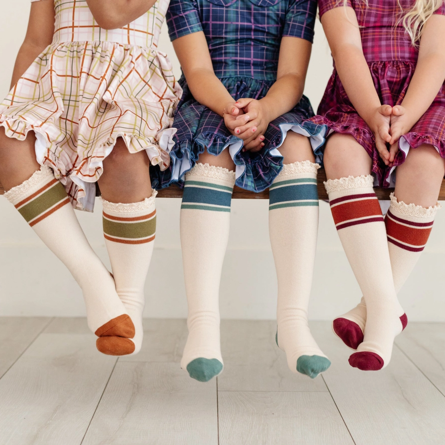 Rugby Stripe Knee High 3 Pack - Little Stocking Co.