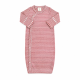 Red Stripe Newborn Gown - SIIX Collection