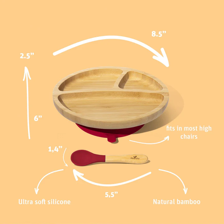Bamboo Suction Toddler Plate - Avanchy
