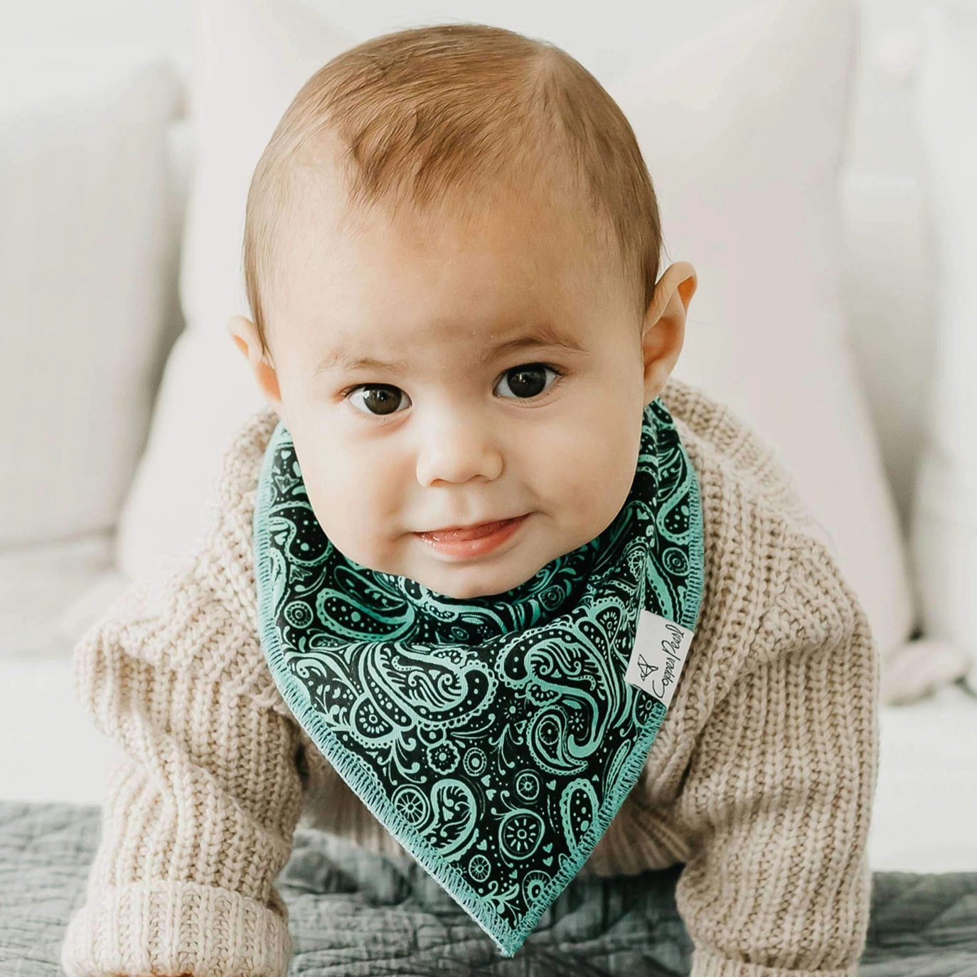 Jo Bandana Bibs - Copper Pearl