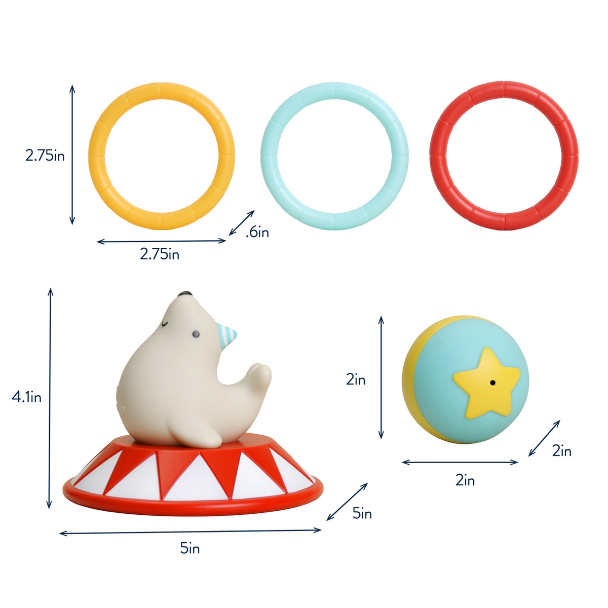 Circus Ring Toss Bath Toy -  Itzy Ritzy