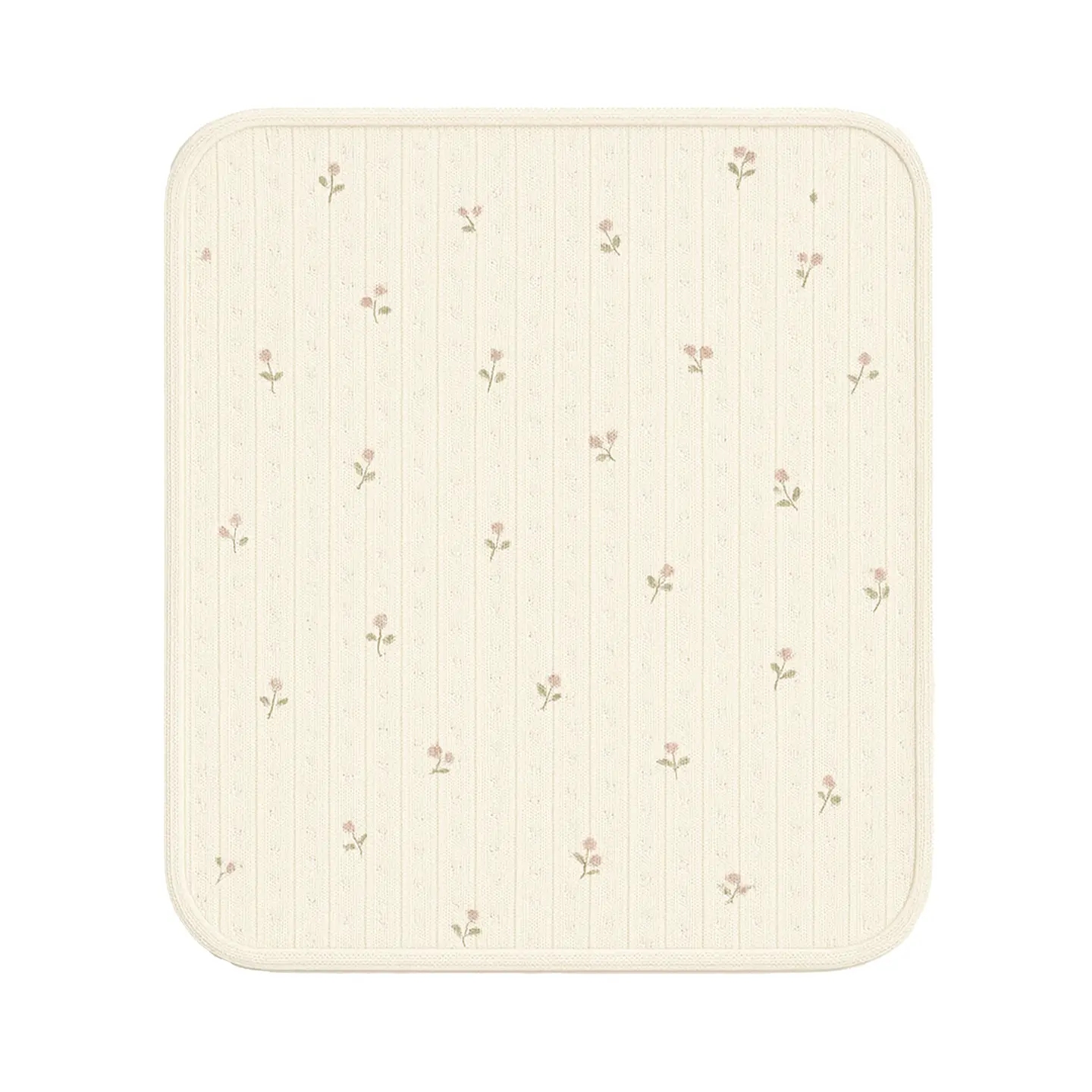 Loren Floral Brushed Back Pointelle Swaddle - Kendi